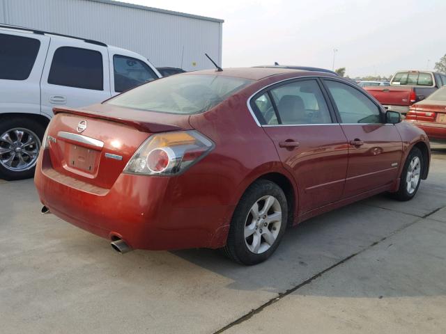 1N4CL21E38C249743 - 2008 NISSAN ALTIMA HYB RED photo 4