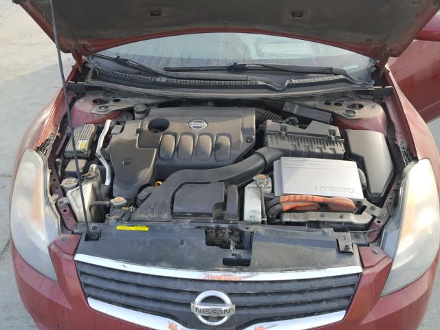 1N4CL21E38C249743 - 2008 NISSAN ALTIMA HYB RED photo 7