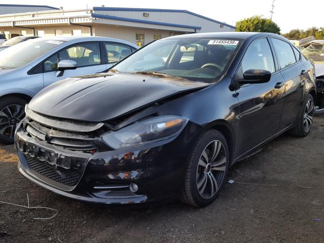 1C3CDFBA9DD300584 - 2013 DODGE DART SXT BLACK photo 2