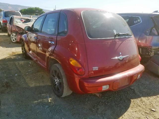 3C4FY58B15T570976 - 2005 CHRYSLER PT CRUISER RED photo 3