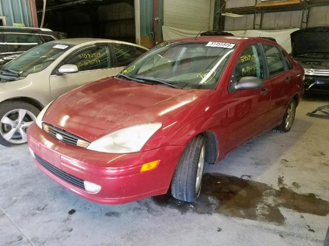 1FAFP38322W334073 - 2002 FORD FOCUS ZTS RED photo 2