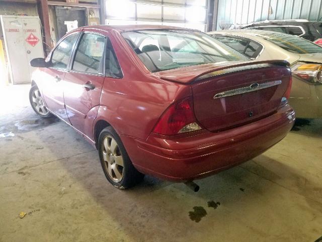 1FAFP38322W334073 - 2002 FORD FOCUS ZTS RED photo 3