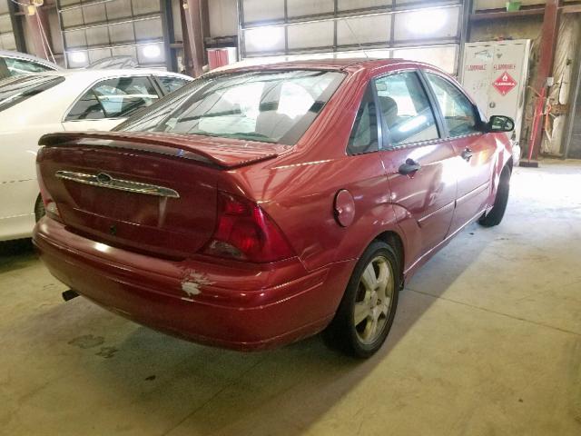 1FAFP38322W334073 - 2002 FORD FOCUS ZTS RED photo 4