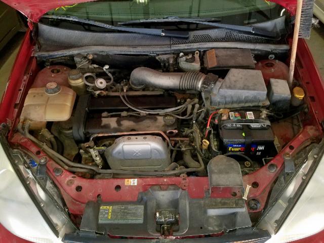1FAFP38322W334073 - 2002 FORD FOCUS ZTS RED photo 7