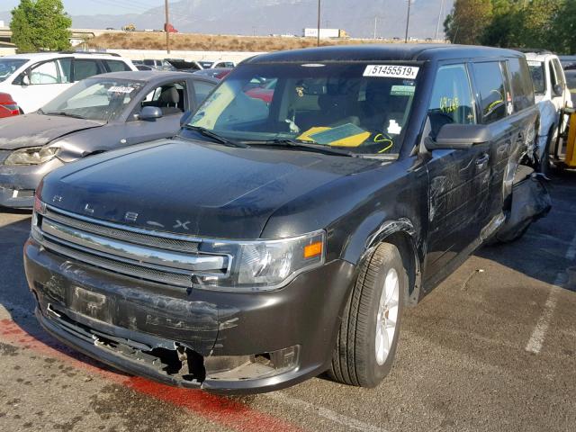 2FMGK5B88DBD15668 - 2013 FORD FLEX SE BLACK photo 2