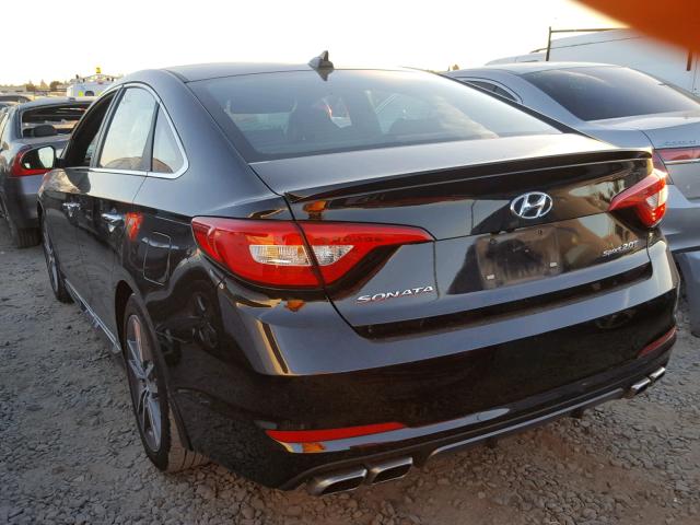 5NPE34ABXFH194570 - 2015 HYUNDAI SONATA SPO BLACK photo 3