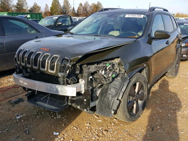 1C4PJMCSXGW289802 - 2016 JEEP CHEROKEE L GREEN photo 2