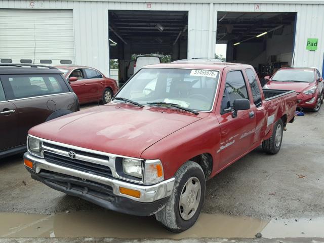 JT4RN93PXR5093387 - 1994 TOYOTA PICKUP 1/2 RED photo 2