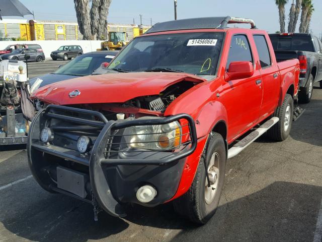 1N6ED27T81C389747 - 2001 NISSAN FRONTIER C RED photo 2