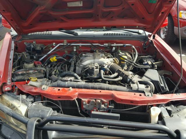 1N6ED27T81C389747 - 2001 NISSAN FRONTIER C RED photo 7