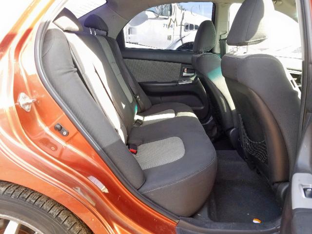 KNAFE122675009599 - 2007 KIA SPECTRA EX ORANGE photo 6