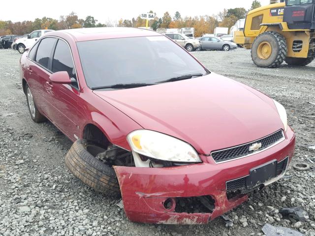 2G1WD58C969352124 - 2006 CHEVROLET IMPALA SUP Бордовый фото 1