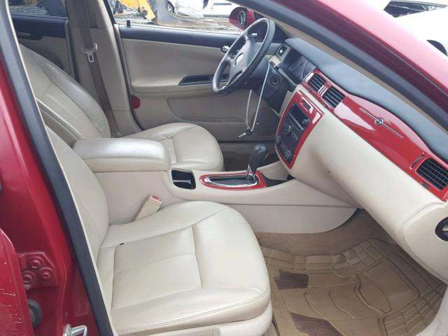 2G1WD58C969352124 - 2006 CHEVROLET IMPALA SUP Бордовый фото 5