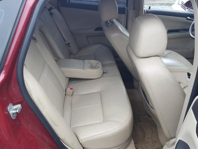 2G1WD58C969352124 - 2006 CHEVROLET IMPALA SUP Бордовый фото 6