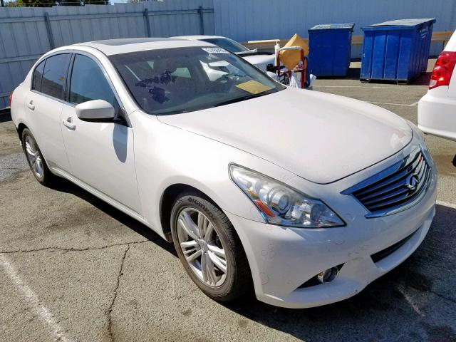 JN1CV6AP5DM726094 - 2013 INFINITI G37 BASE WHITE photo 1