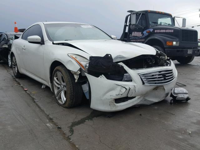 JN1CV6EL7AM152889 - 2010 INFINITI G37 WHITE photo 1