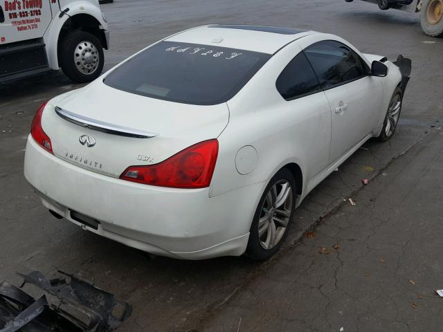 JN1CV6EL7AM152889 - 2010 INFINITI G37 WHITE photo 4