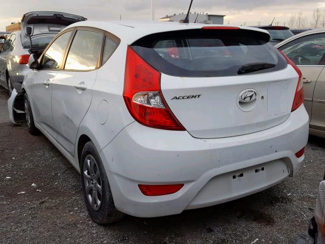 KMHCT5AE6DU082306 - 2013 HYUNDAI ACCENT GLS WHITE photo 3