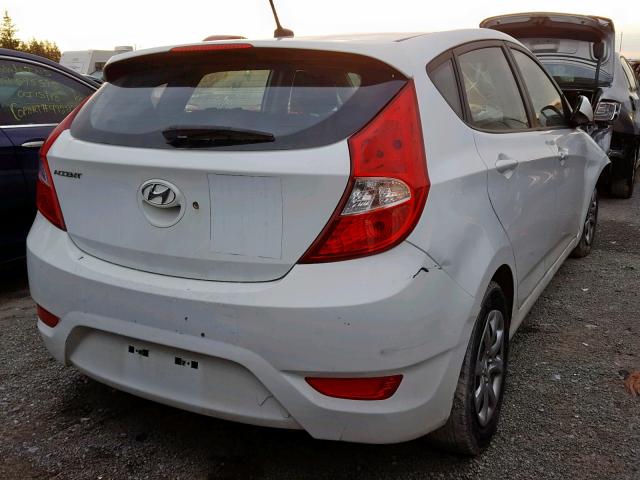 KMHCT5AE6DU082306 - 2013 HYUNDAI ACCENT GLS WHITE photo 4