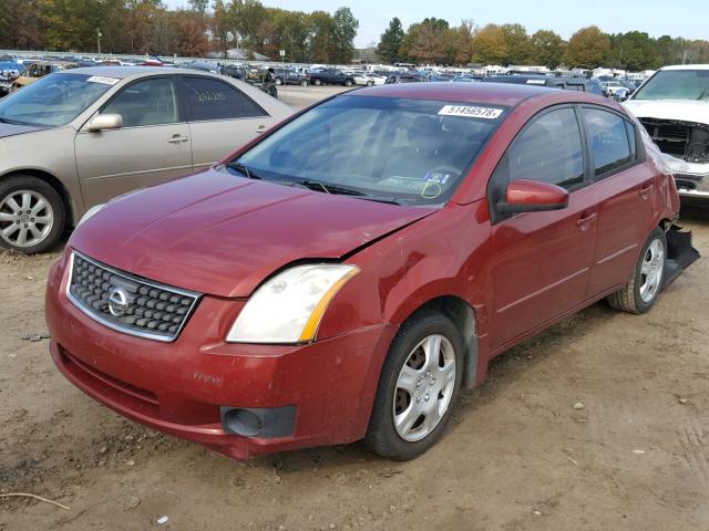 3N1AB61E77L691524 - 2007 NISSAN SENTRA 2.0 BURGUNDY photo 2