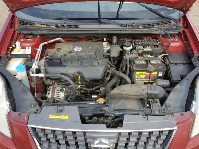 3N1AB61E77L691524 - 2007 NISSAN SENTRA 2.0 BURGUNDY photo 7