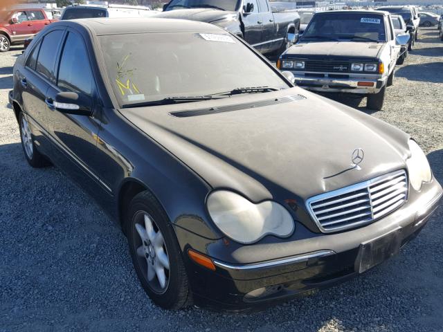 WDBRF61J44A575765 - 2004 MERCEDES-BENZ C 240 BLACK photo 1