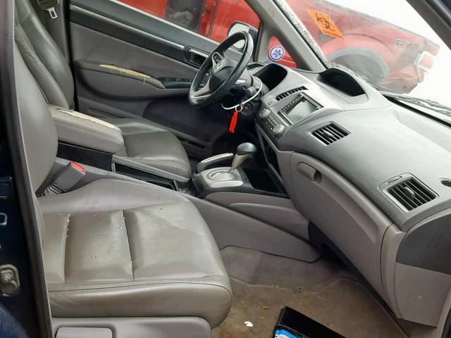 1HGFA16949L001457 - 2009 HONDA CIVIC EXL 蓝色 照片 5
