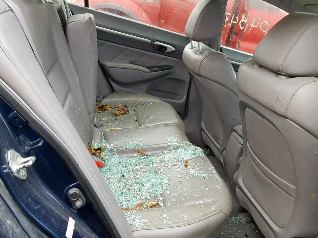 1HGFA16949L001457 - 2009 HONDA CIVIC EXL 蓝色 照片 6