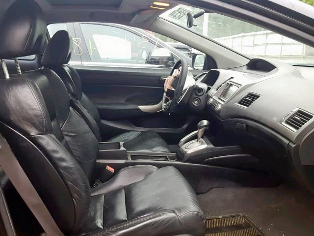 2HGFG12908H547091 - 2008 HONDA CIVIC EXL 黑色 照片 5