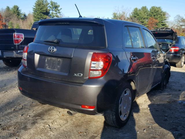 JTKKU4B4XC1027847 - 2012 TOYOTA SCION XD GRAY photo 4