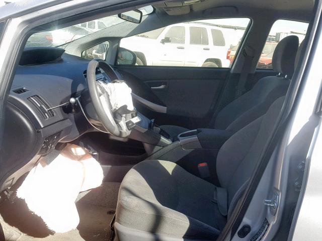 JTDKN3DP6E3061359 - 2014 TOYOTA PRIUS PLUG SILVER photo 5