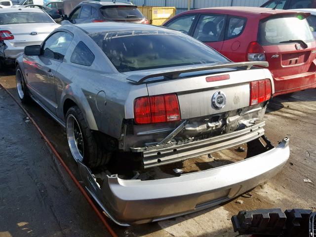 1ZVHT82H085116399 - 2008 FORD MUSTANG GT SILVER photo 3