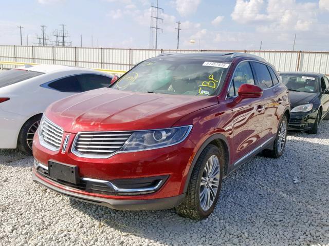 2LMPJ6LR8JBL14438 - 2018 LINCOLN MKX RESERV RED photo 2