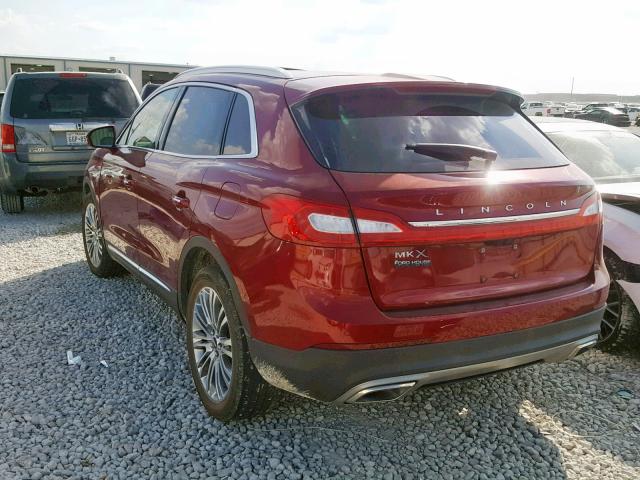 2LMPJ6LR8JBL14438 - 2018 LINCOLN MKX RESERV RED photo 3