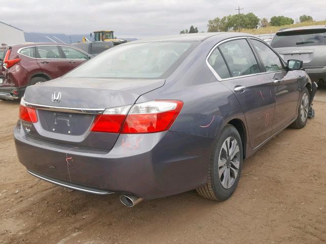 1HGCR2F30FA259091 - 2015 HONDA ACCORD LX GRAY photo 4