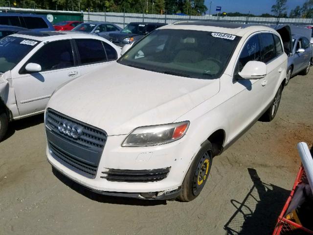 WA1BY74L17D069209 - 2007 AUDI Q7 3.6 QUA WHITE photo 2