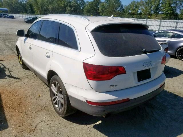 WA1BY74L17D069209 - 2007 AUDI Q7 3.6 QUA WHITE photo 3