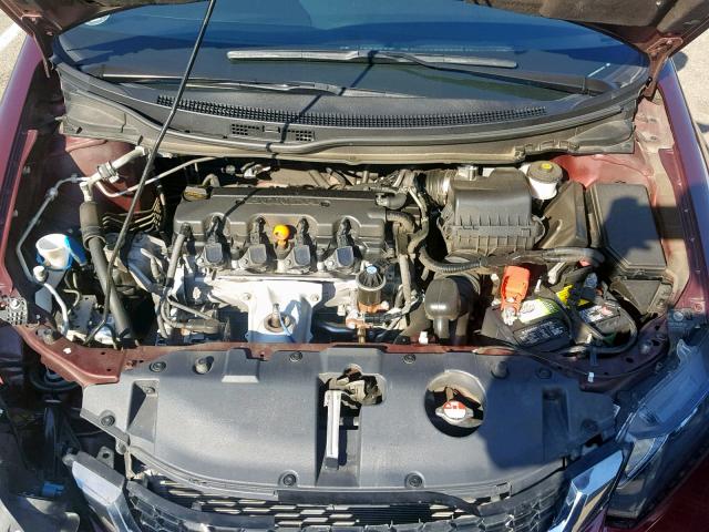 19XFB2F98EE012918 - 2014 HONDA CIVIC EXL 栗色 照片 7