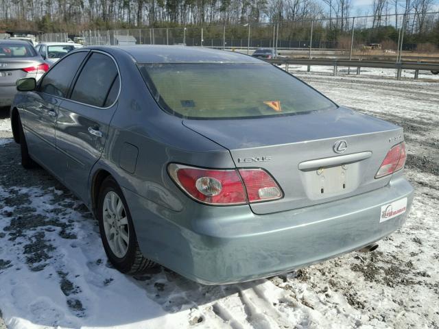 JTHBA30G040007748 - 2004 LEXUS ES 330 BLUE photo 3