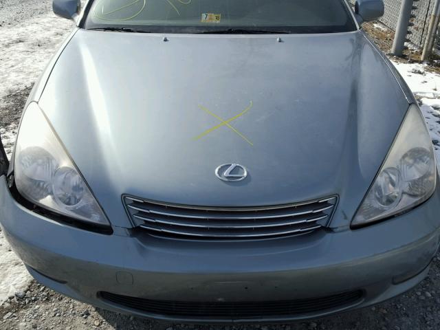 JTHBA30G040007748 - 2004 LEXUS ES 330 BLUE photo 7