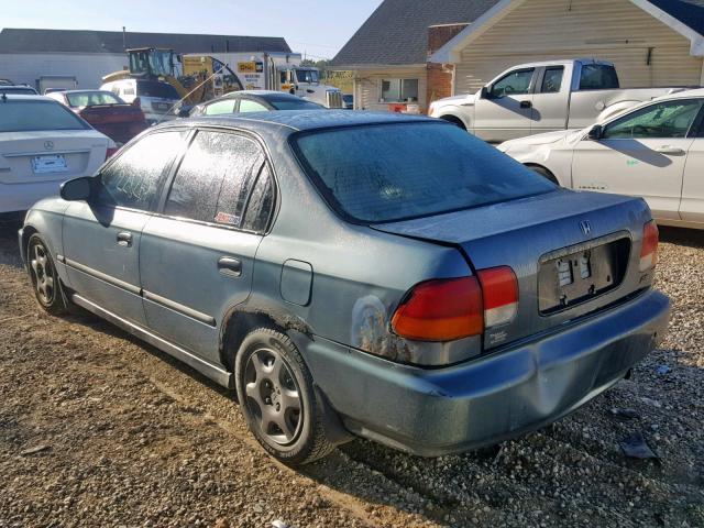 JHMEJ652XVS019228 - 1997 HONDA CIVIC DX BLUE photo 3