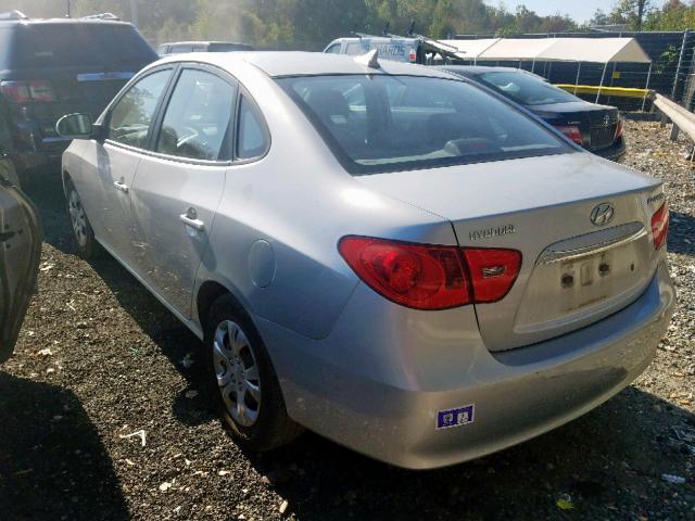 KMHDU4AD0AU966188 - 2010 HYUNDAI ELANTRA BL SILVER photo 3