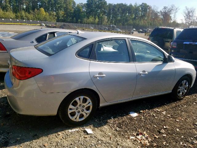 KMHDU4AD0AU966188 - 2010 HYUNDAI ELANTRA BL SILVER photo 4