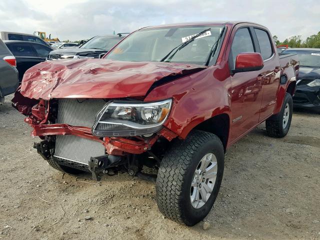 1GCGSCEN6J1237599 - 2018 CHEVROLET COLORADO L MAROON photo 2