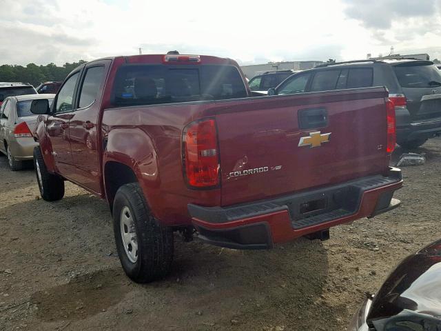 1GCGSCEN6J1237599 - 2018 CHEVROLET COLORADO L MAROON photo 3