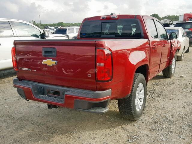 1GCGSCEN6J1237599 - 2018 CHEVROLET COLORADO L MAROON photo 4