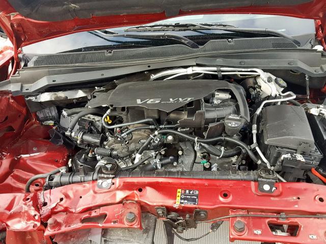 1GCGSCEN6J1237599 - 2018 CHEVROLET COLORADO L MAROON photo 7