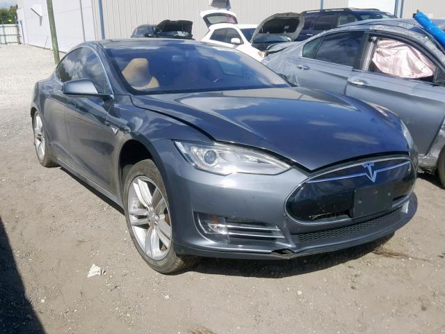 5YJSA1CP0DFP16487 - 2013 TESLA MODEL S GRAY photo 1