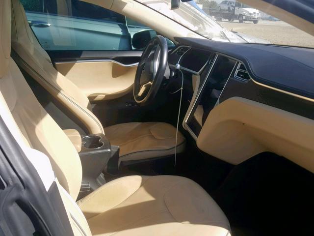 5YJSA1CP0DFP16487 - 2013 TESLA MODEL S GRAY photo 5