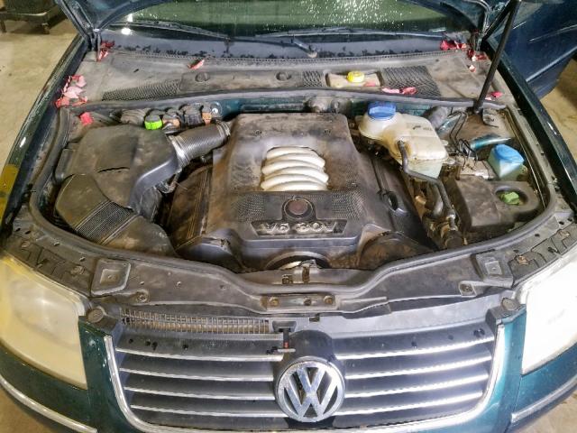 WVWTH63B62P061644 - 2002 VOLKSWAGEN PASSAT GLX GREEN photo 7